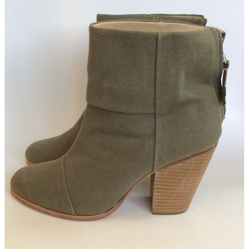 NEW RAG & BONE Stonewall Green Classic Newbury Ankle Boots (Size 40) - MSRP $495 - Picture 6 of 11